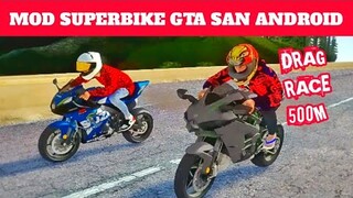 KAWASAKI H2 VS GSX 1000R MOD DRAG GTA SAN ANDROID‼️