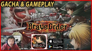 🔥🔥AKHIRNYA RILIS! ATTACK ON TITAN: BRAVE ORDER [GACHA & GAMEPLAY] ANIME GAME 2022