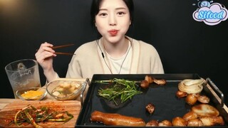 Lòng non nguyên miếng, lòng già căng tròn, có cả bia 5 #amthuc
