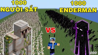 Khi Đội Quân Golem Chiến Đấu Với Enderman Điều Gì Sẽ Xảy Ra || TRONG MINECRAFT PE..!!