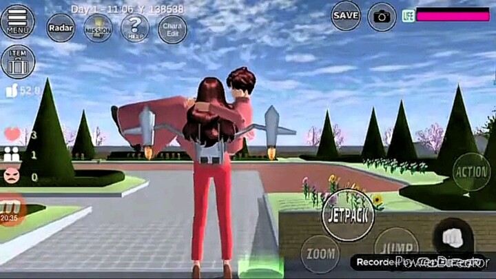 ran propose ke shinichi || sakura school simulator