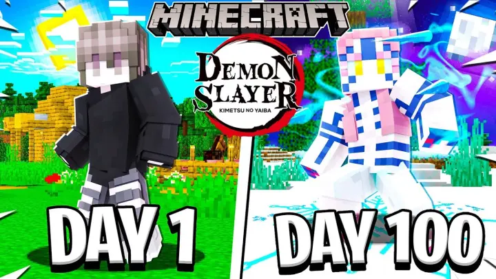 I Played Minecraft Demon Slayer As Akaza For 100 DAYS...