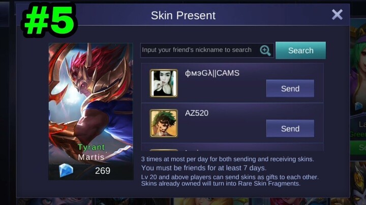 SENDING SKIN #5 | Mobile Legends