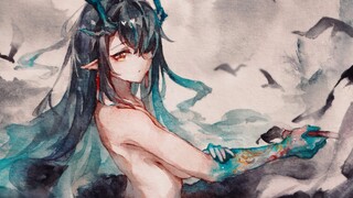 【Moyu/Watercolor】Why are you still painting while taking a shower?