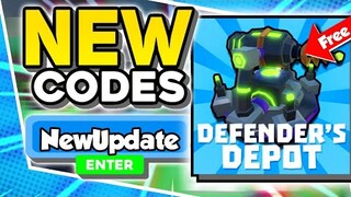 New "Update Working Codes 2021 in Roblox Defender's Depot