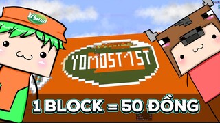 1 Block = 50đ Vào Quỹ Covid Việt Nam - Minecraft Xây Hộp Yomost To Nhất Thế Giới