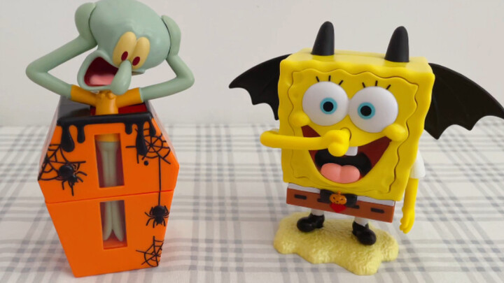 SpongeBob & Octopus 丨 Tại sao chỉ có hai cái 丨 Vì tôi không thể ăn nó 丨 Đồ chơi Halloween của KFC