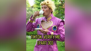 TikTok, verify me (Part 30) anime aot eren jojosbizarreadventure giornogiovanna manga fy