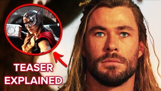 THOR LOVE AND THUNDER Official Teaser Trailer Explained