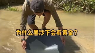 Why is it easier to find gold under black sand? #Science #Unzip #GoldRush #Knowledge