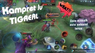 Tutorial Rotasi Tank user Tigreal + Gameplay. Bikin musuh susah farming cok | Mobile legends