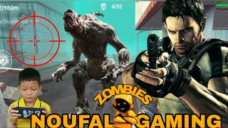 main game zombie, dapat senjata mesin,tembak brutal