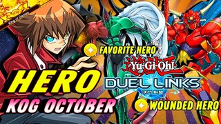 Yu-Gi-Oh! Duel Links - HERO KOG October (Post Banlist / Vrains World) 🔥