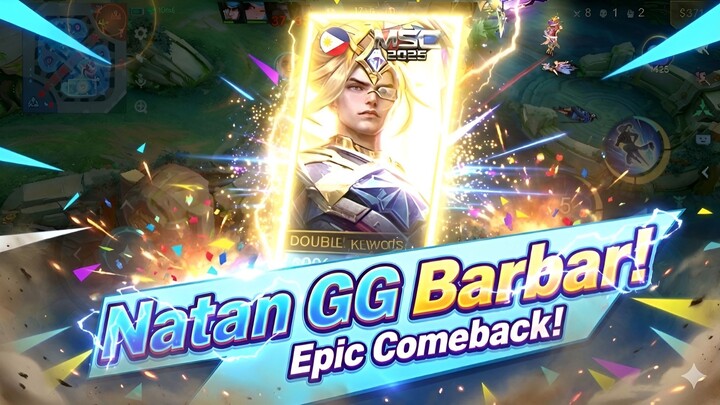 Natan GG Barbar! 💥 Epic Comeback Rahasia, Damage Ngeri, Cocok Buat Naik Rank Cepat & Bangkit! 🏅🔥