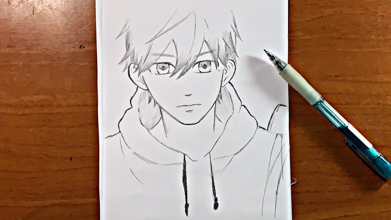 Draw Anime Boy With Hoodie Step by Step by DrawingTimeWithMe on DeviantArt