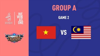 VIETNAM VS MALAYSIA GAME 2 VÒNG BẢNG SEA GAME 30 | MOBILE LEGENDS BANG BANG