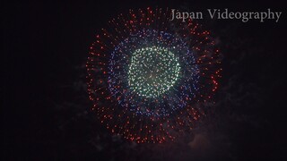 [4K]全国尺玉競演 2017年 田瀬湖湖水まつり水空中花火大会 12 inch shell Display | Tase Lake Fireworks Festival | Iwate Japan
