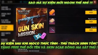 Free Fire| Sự kiện sau khi moco thức tỉnh Thử thách sinh tồn - Tặng free thẻ đổi tên và scar bóng ma