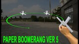 CÁCH LÀM BOOMERANG BẰNG GIẤY VER 5 | how to make paper boomerang | origami boomerang