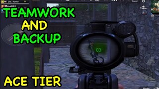 TEAMWORK AMD BACKUP | ACE TIER | PUBG MOBILE