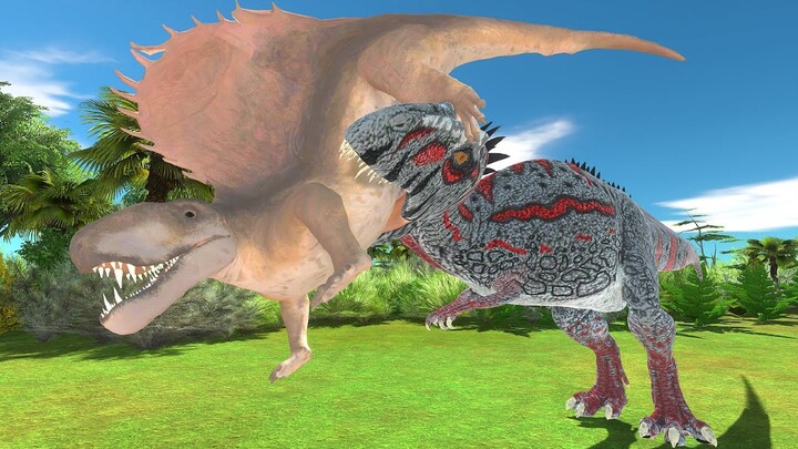 The journey of Meraxes gigas & Dimetrodon! - Animal Revolt Battle Simulator