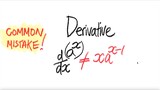 COMMON MISTAKE!: exp derivative d/dx(a^x) ≠ x a^(x-1)