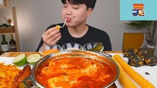 Mukbang bánh gạo cay Hàn Quốc phần 5 #anngon