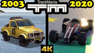 Evolution of TrackMania games (2003-2020)