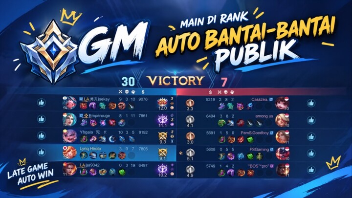 Saat Nya bantai” publik jangan lupa nonton sampe selesai agar tau makro ML