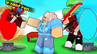 พวกเขารายงานฉันว่าใช้พอร์ทัล (ROBLOX BEDWARS)