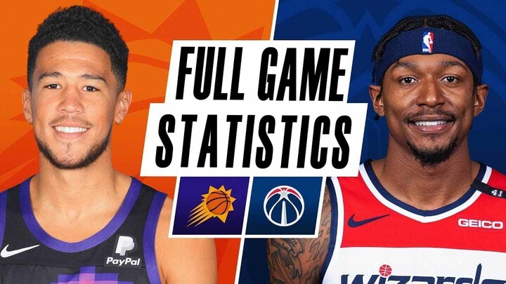 SUNS at WIZARDS | FULL PLAYERS STATISTICS| February 6, 2022