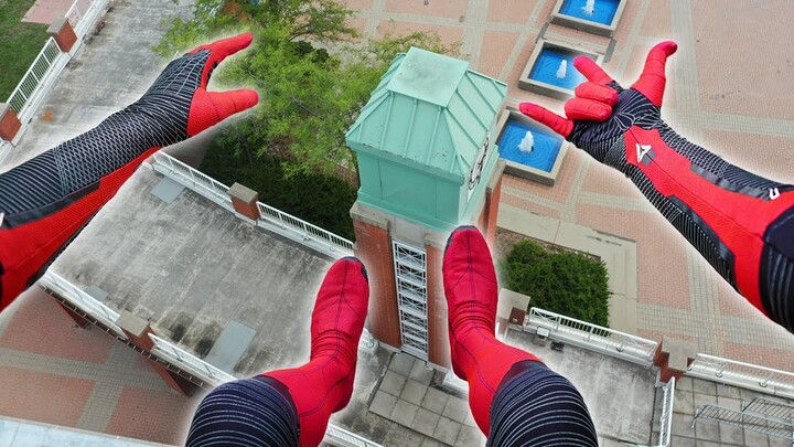 Spiderman Parkour POV - Late For A Date