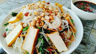 BÚN GẠO XÀO - Cách làm Bún Gạo Xào chay không nát, không dính cực ngon @HANG CAN COOK