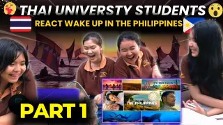 [Part 1] THAI UNIVERSITY STUDENTS react  Wake up in the Philippines: Philippines Tourism Ads 2020