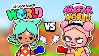 BATTLE!! 😱 TOCA BOCA WORLD Vs AVATAR WORLD | Toca Boca VS Pazu Games