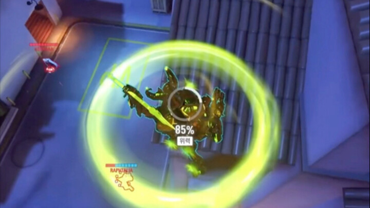 Watch out! Orisa’s mobility lets her attack from any angle!