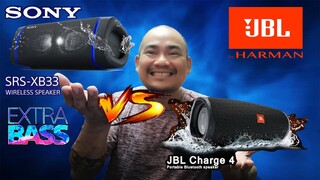 Sony SRS-XB33 Wireless Speaker VS JBL Charger 4  || Unboxing and Review