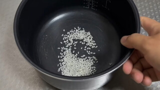 First time cooking rice—wondering if it'll be enough to eat #Rice #Food