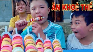 DTVN Vlog : (Tập 83) Bài học nhớ đời cho kẻ giám bắt nạt trẻ trâu ( THI ĂN KẸO HAMBURGER NGƯỜI GIÀU)