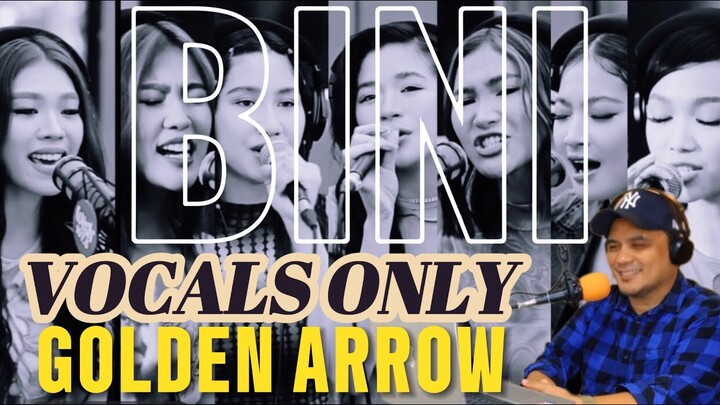 Vocals Only!! BINI Golden Arrow Reaction (Strip Down Vocals)  #bini #ppop