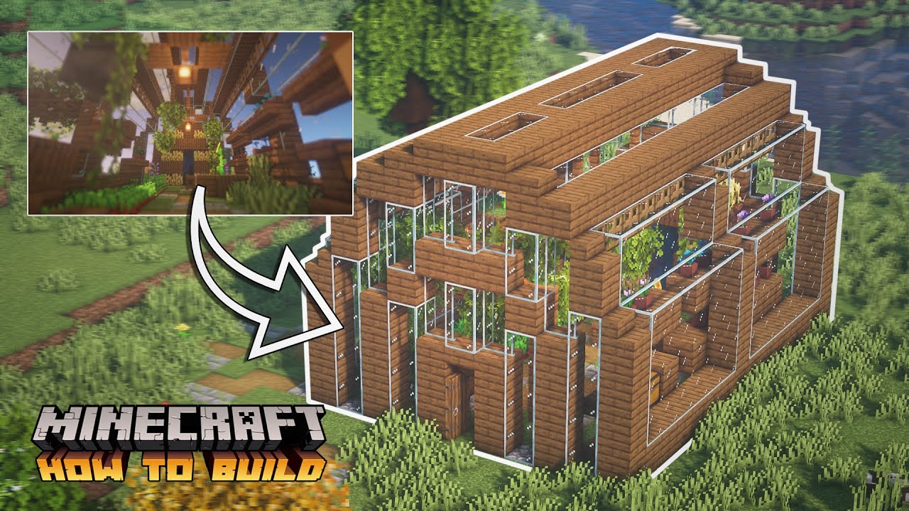 Minecraft How To Build A Simple Greenhouse Quick Tutorial Bilibili