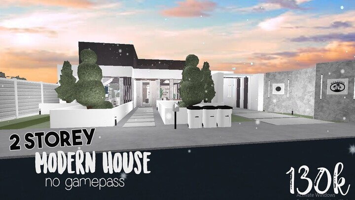 2 Storey Modern House (No Gamepass) | Bloxburg Builds