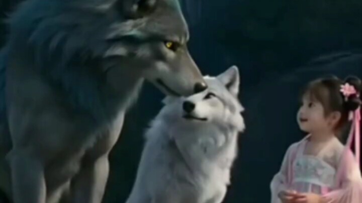 Little Girl and Wolves | A Heart Touching AI Story | Raised by Wolves
