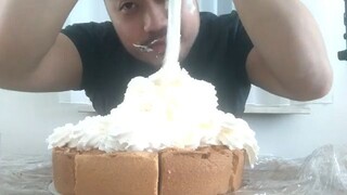 ASMR Apple Pie & Whipped Cream Eating Sounds (Gone Wrong)