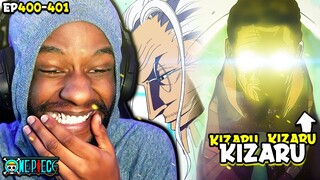 HEAVY GOL D. ROGER LORE! & ADMIRAL KIZARU for Episode 400 of One Piece! | OP EP's 400-401 Reaction!