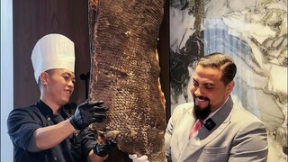 Keluarga, aku berhasil! Hari ini aku makan hidangan termahal dari pesta makanan Manchu-Han, plus ura