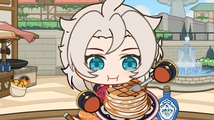 [Let’s Play Genshin Impact: Makan-makan] Albedo: Keterampilan Alkimia saya adalah: Makan banyak maka