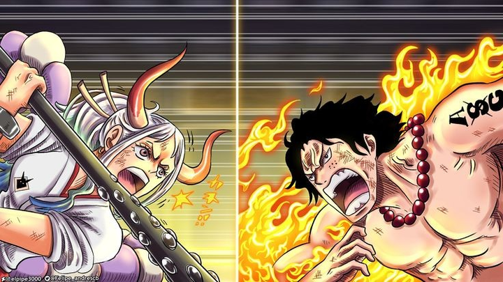One piece Ace vs Yamato