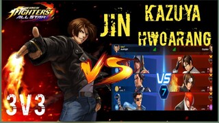 KYO ,KYO NEST,  IORI  Vs. JIN , KAZUYA ,HWOARANG 😱    |  3V3 , KOF Vs. TEKKEN | 🔥