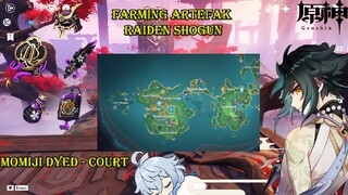 Farm Artefak Raiden | Domain  Momiji Dyed - Court | Genshin Impact Indonesia